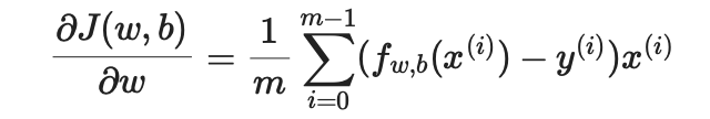 Gradient descent update rule